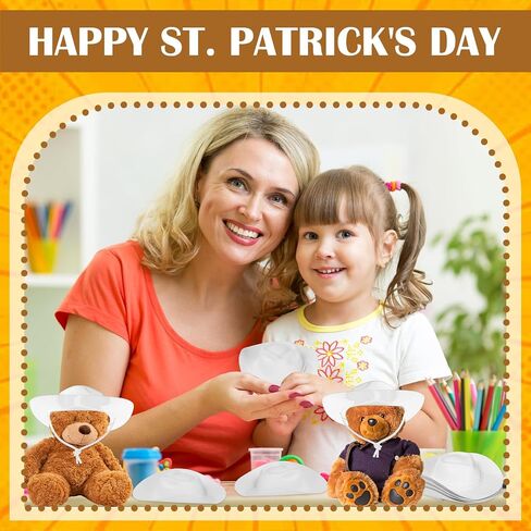 Xtinmee 24 Pcs Mini Cowboy Hats for Party Plastic Little Cowboy Hats for Crafts Doll Shooters Party in Kuwait