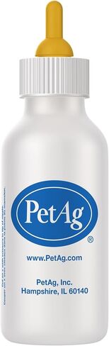 زجاجة مدافع الحيوانات الأليفة - 2 أوقية - يعزز التغذية الطبيعية للسوائل - المصممة للحيوانات الصغيرة - متينة وسهلة التنظيف in Kuwait