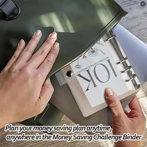 12-Month Envelopes Money Saving Challenge Binder,Savings Binder, Budget Binder With Cash Envelopes, Easy and Funny Way to Save 5K/10K Dollars, Money Binder For Cash Saving (10K) in Saudi Arabia