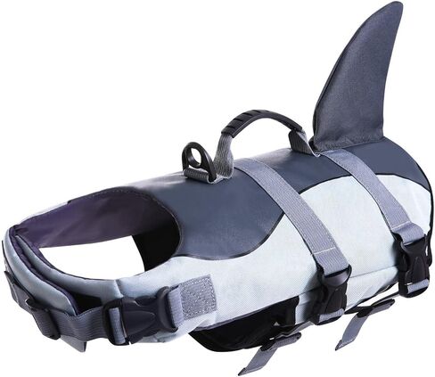 ASENKU Dog Life Jacket Pet Life Safety Vest for Swimming Boating, Dog Shark Life Jackets Dog Lifesavers Swimsuits for Pool, Dog Water Floatation Vest for Small Medium Large Dogs, Mermaid Pink, Small in Saudi Arabia