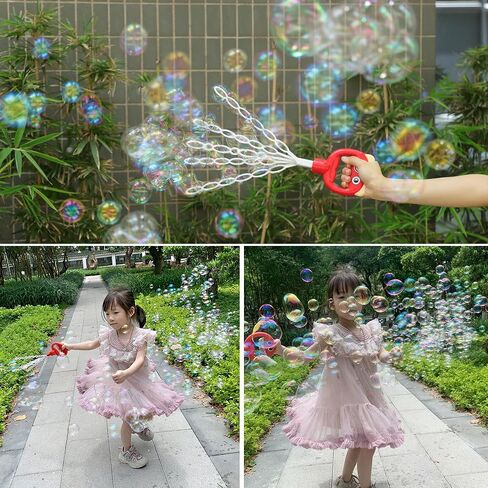 SHCKE Bubble Wands for Kids,4 Pcs 5-Claw Smiley Bubble Sticks, Creates A Large Number of Bubbles for Kids,Bubble Toys for 3-8 Years Old Boys and Girls,Summer Outdoor Toys Birthday Party in Kuwait