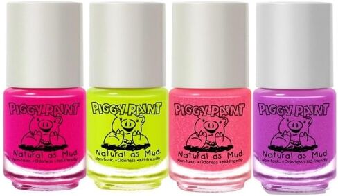 Piggy Paint 4 Polish Neon Box Set (Bonus: Blacklight Glow!) in Saudi Arabia