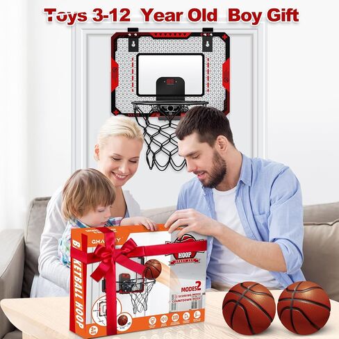 Mini Basketball Hoop for Kids, Over The Door Indoor Basketball Hoops, Red in Kuwait