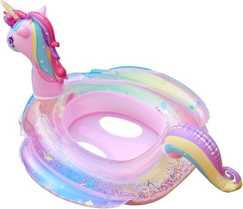 Baby Swimming Float Swim Ring Cute Floaties with Seat and Handle Pool Floats Toys in Kuwait