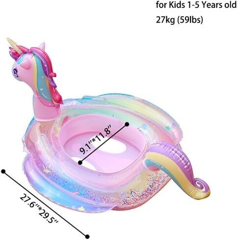 Baby Swimming Float Swim Ring Cute Floaties with Seat and Handle Pool Floats Toys in Kuwait