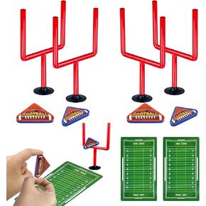 Xipegpa 10 PCS Mini Flick Football Games Mini Table Top Games With Foam Footbacks Post و Cards Finger Toys Office Indoor Football Sports Party Forms Toys Office Desk Toys