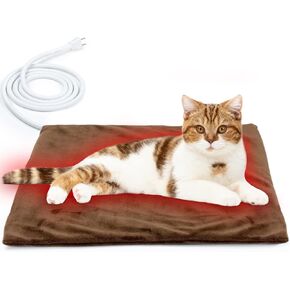NAMOTEK Pet Heating Pad, Safe Electric Heating Pad for Dogs and Cats Indoor Warming Pad with Auto Constant Temperature 15.7" x 12"