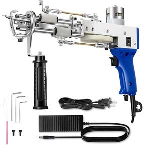 2 in 1 Tufting Gun - artufting 2 in 1 Cut Pile & Loop Pile Rug Tufting Gun AK-Duo - Easy-to-Use Rug Making Kit - Ideal for Craft Devotees, Crafting Studios & Social Media Creators (Blue)