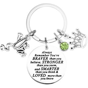 Frog Stuff Frog Gifts Keychain for Frog Lovers Women Men Frog Charm Jewelry Frog Keychain Frog Keychains