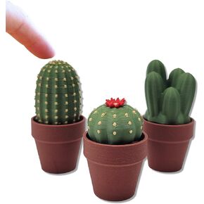 3D Printed Mini Plant Fidget, Clicky Cacti Fidget Toy with Mechanical Switches – 3D Printed Pocket-Sized Mini Plant for Stress Relief, Focus, and Fun – Perfect Desk Accessory or Gift for Cactus Lovers