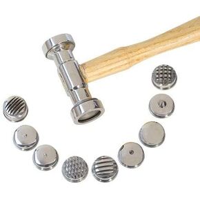 Texturing Hammer with 9 Interchangeable Heads in Different Patterns I Made In India