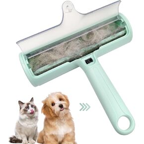 Roller Pet Hair Remover Resulable Lint Roller للملابس أداة إزالة الشعر والكلاب للأريكة ، والسرير ، والأريكة ، ومقعد السيارة ، والسجاد ، وأدوات تنظيف الوبر القابلة لإعادة الاستخدام (الأزرق)