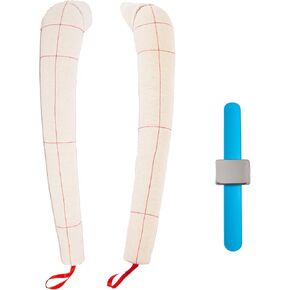 Scale Dress Form Soft arms for Sewing, Female Dress Form 1:1 Cotton Fabric Fully pinnable (Size 60cm) Sewing arm Long Sleeve Draping Mannequin Hand, 1 Pair (1：1)
