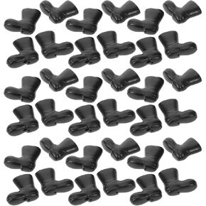 BESPORTBLE Mini Santa Claus Shoes 100 Pcs of Santa Boots, Mini Shoes Model for Crafts Christmas Dollhouse Table Centerpiec Decorations, White