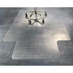 46" x 60" Office Chair Mat for Carpeted Floors – Large, Slip-Resistant, Heavy-Duty Desk Protector with Extended Lip – Easy Glide Rolling Desk Chair Mat for Work, Gaming, Home