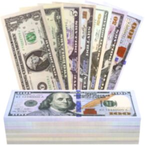 350Pcs Prop Money Copy Money Movie Play Money, Number Education Learning Toy for Music Video, Develops Early Math Skills, Prop Money for Board Game, Moive, Magic