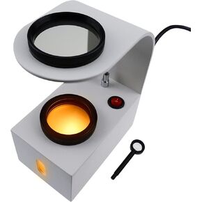 Polariscope LED Light with Glass Rotatable Filters, Jewelry Polarizer Tester Magnifier Gem Identification Tools for Bench Use Moissanite,Amethyst,Diamonds,Gemstone (Desktop Polariscope)
