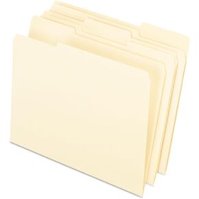 Pendaflex Interior File Folders, 1/3 Cut, Top Tab, Letter, Manila 100 Per Box, (4210 1/3)