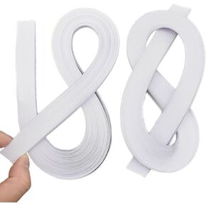 Acoeitl Quilling Paper Strips 240 Strips White Paper Quilling Set Width 5mm Length 53cm Quilling Supplies DIY Quilling Paper Quilling Art Strip for Crafts (2 Pack)