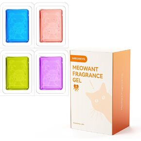 MeoWant Pet Odor Eliminator, Automatic Cat Litter Box Odor Deodorant Gel Only Suitable for MW-LR01 Smart Cat Litter Box (4Pcs)