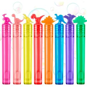 32Pack 8Colors Dinosaur Mini Bubble Wands Party Favors for Kids,Bubbles Bulk for Goody Bag Stuffers,Carnival Prizes,Classroom Prizes,Supplies for Toddlers Boys Girls