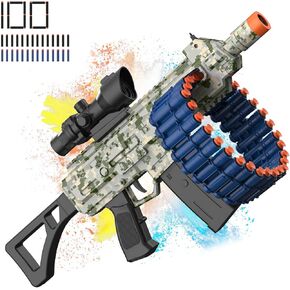 لعبة كهربائية أوتوماتيكية ، لعبة Jakmean Toy Blaster مع 30 مقاطع DART و 100 رغوة السهام ولعب ألعاب الرماية في الهواء الطلق للبالغين والفتيات البالغون من 6 إلى 12 عامًا ، هدايا لعيد الميلاد ، الأخضر ، الأخضر