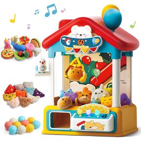 Large Claw Machine for Kids with Prizes -19'' Bear Claw Machine, Kids Toy, Perfect for Parties, Mini Vending Arcade Game, Fun Toy for Collecting Various Prizes