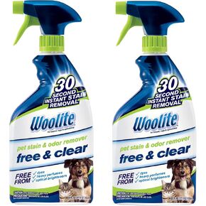 Bissell Woolite Free & Clear, Pet Stain & Odor Remover, 22oz (Pack of 2), 2719