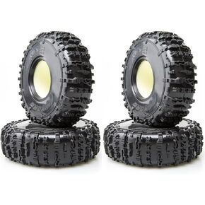 RHINORC MOZA 2.2inch Competition Wheel Tires Super Sticky for 1/10 Crawler Rock Buggy TRX4 SCX10 Pro Gen8 VS4-10 FCX10 Pro and Sporty Class RC Tire (MOZA 2.2inch 4pcs)