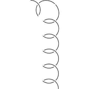 Quilting Creations Loop Corner Design Quilt Stencil