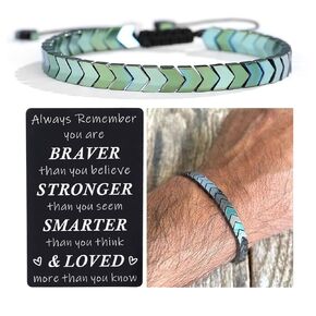 Easter Basket Stuffers for Adults Teen Boys Gift Ideas Kids Teenage Mens Bracelet Boyfriend Him Son Grandson Confirmation Cool 13 Year Old Birthday Graduation Christmas Stocking Valentines