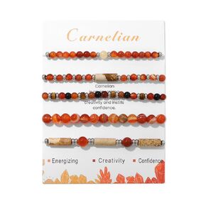 5Pcs Turquoise Bracelet for Women 4mm Stackable Turquoise Beaded Bracelets Crystal Bracelets Set Small Beaded Bracelets Stone Bracelets Turquoise Jewelry for Women