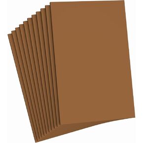 Do²ping Brown Foam Sheets Crafts, 8.5x5.5 Inch Eva Craft Foam Paper for Crafts Project Classroom Scrapbook DIY Cosplay (Brown-10 Sheets)