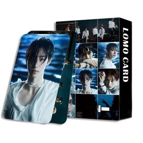 96pcs تعزز مجموعة الضوئيات الضوئية ، 60pcs تعزز بطاقات Lomo الجديدة و 36pcs ملصقات لمجموعة الهدايا والمشجعين (أسود)