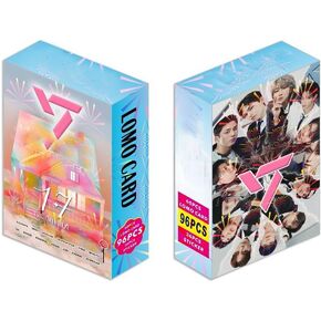 ShaoKun 96PCS Seventeen 2025 New Photocard Sets,60PCS Seventeen Lomo Cards and 36PCS Waterbottle Stickers Gift for Fan Collection (Blue)