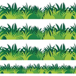 32.8Ft Green Grass Bulletin Board Border Grass Shape Die Cut Trim Border Roll for School Classroom Chalkboard Party Decoration