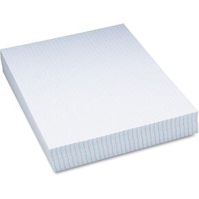 Pacon Graphing Paper, White, 1/4" Quadrille Ruled, 8-1/2" x 11", 500 Sheets