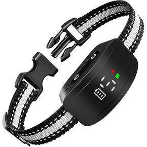 Bark Collar for Small Medium Large Dogs 5-150 Lbs,Bark Collar with Adjustable Sensitivity and Intensity Beep Vibration and Optional Shock Function,Rechargeable Dog Bark Collar No More False Trigger