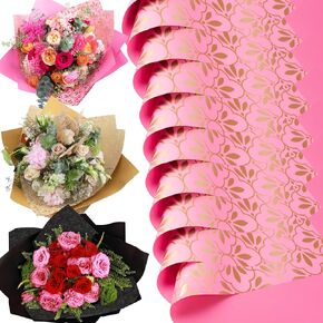 the florist Supply Shop by DecoWraps 20 Sheets Premium Flower Wrapping Paper | Waterproof Flower Wrapping Paper for Bouquets | Double Sided Floral Bouquet Sheets | DIY Gifts Colorblend Kraft Look