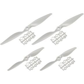MECCANIXITY 8x4, 14x7 Propeller RC Propellers 2 Vane Blades Props Wings Grey with Adapter Rings for Electric Airplane Aircraft, Pack of 2