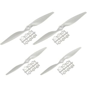 MECCANIXITY 10x7, 15x8 Propeller RC Propellers 2 Vane Blades Props Wings Grey with Adapter Rings for Electric Airplane Aircraft, Pack of 2
