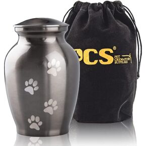 PCS Memorial Pet Cremation Urns for Dogs and Cats Ashes, Paws Engraved Pet Urn,Dog Keepsake Urns for Ashes-Small