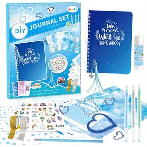 PERFECT LASER DIY Journal Kit for Girls, 6-15 Years Old Girl Birthday Gifts, Ideal Crafts Gifts,Journaling Art Kit Toy, Creativity Scrapbook Diary Supplies & Stationery Set