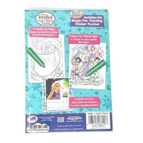 Invisible Ink Lee Publications Disney Tangled 3 in 1 Activity Book