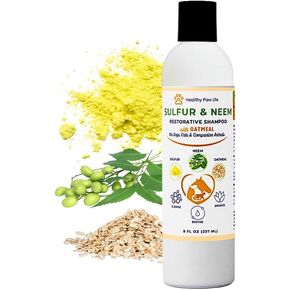 Healthy Paw Life's Sulfur & Neem Restorative Shampoo with Oatmeal