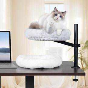 Dog & Cat Bed, Cat Beds for Indoor Cats,Cat Bed Machine Washable, Pet Bed for Small Medium Dogs and Cats (Light Grey)