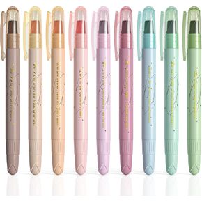 Wemate Bible Highlighters لا نزيف ، 9pcs متنوعة ألوان Gel Highlighter