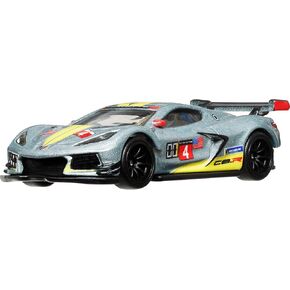 Hot Wheels Premium Car Culture Collectible Toy Car, 1:64 Scale Die-Cast Corvette C8 R, Race Day Vehicle with Real Riders Tires