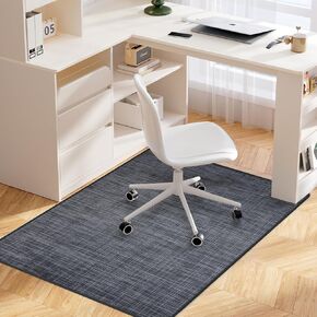 Chair Mat for Hardwood & Tile Floor, 48" x 36" Office Chair Mat for Rolling Chairs, Waterproof Anti Slip Desk Chair Mat for Hardwood Floor,Floor Protectors for Rolling Chairs,Office&Home (Dark Grey)