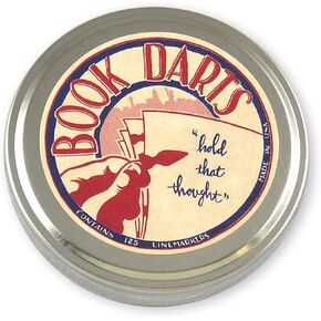 125 Count Tin Bronze Bookmarks - Line Book Markers